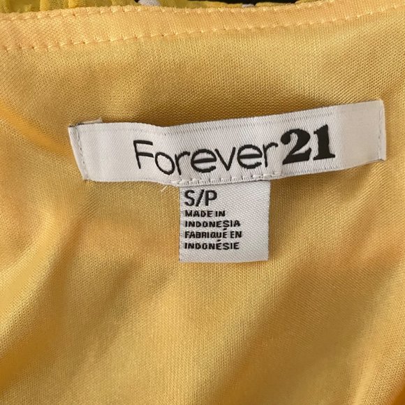 Forever 21 sz S Sleeveless V neck ruffle polkadot flare dress - Picture 6 of 6